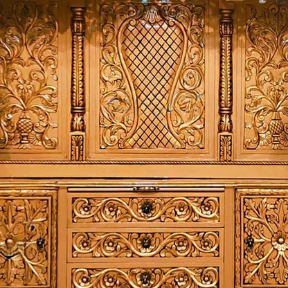 Padmashri Teak Wood Mandap (Teak) close view