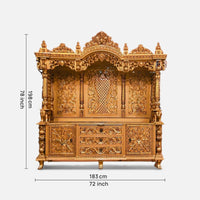  Padmashri Teak Wood Mandap (Teak) dimensions