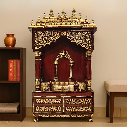  Padmavasa Teak Wood Mandap (Bown Gold) lifestyle view