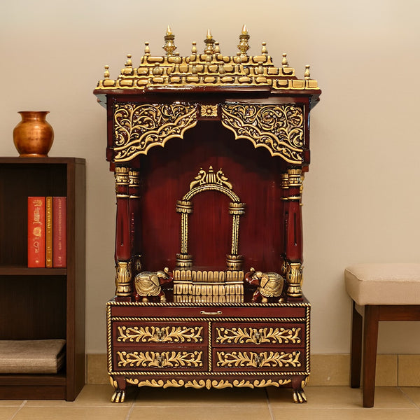  Padmavasa Teak Wood Mandap (Bown Gold) lifestyle view