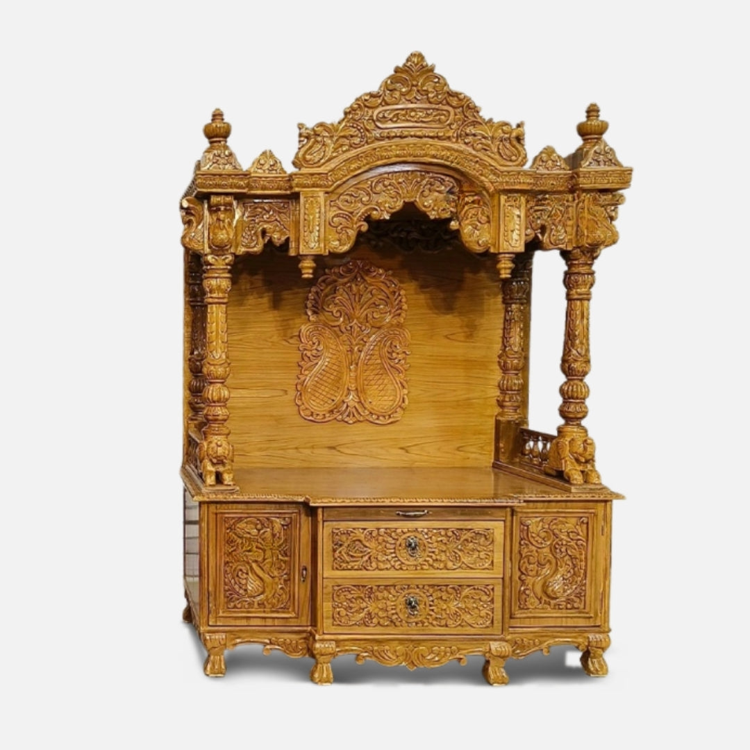 Padmavedi Teak Wood Mandap (Teak) Front view