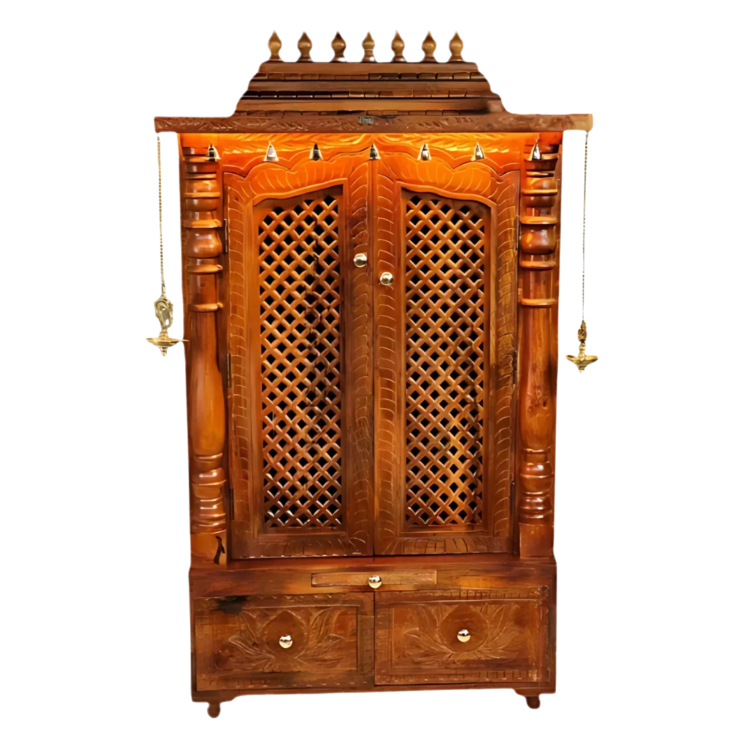 Padmavik Sheesham Wood Mandap (Teak) Front view