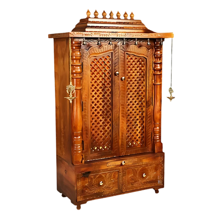 Padmavik Sheesham Wood Mandap (Teak) Side Angle 