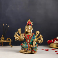 Panchamukhi Hanuman Brass Idol 1 lifestyle view