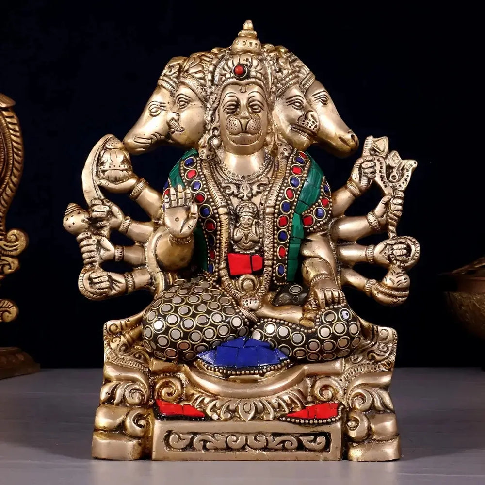 Pooja mandir — brass idols
