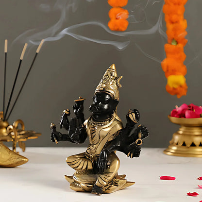 Panchamukhi Hanuman Brass Idol 2 lifestyle view