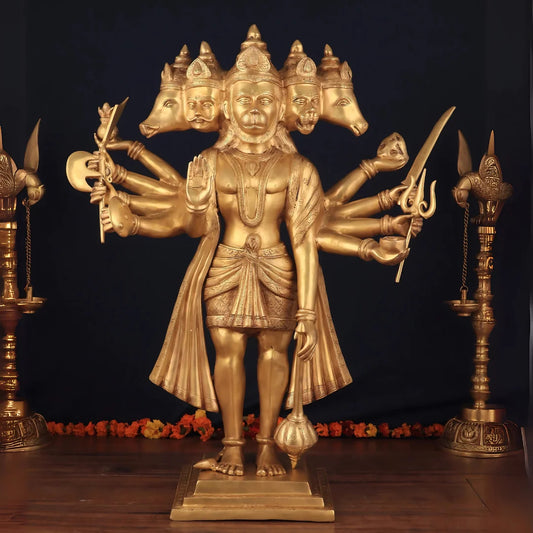 Panchamukhi Hanuman Brass Idol 7 lifestyle view