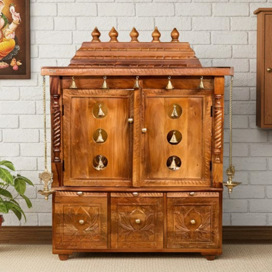 Pavitraa Teak Wood Mandir (Teak) lifestyle view 