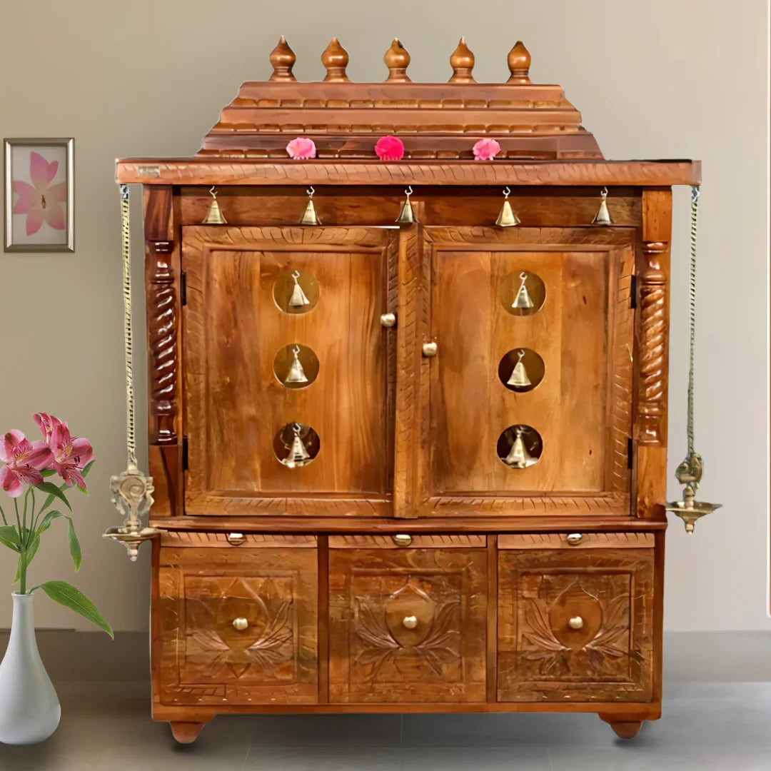 Pavitraa Sheesham Wood Mandir (Teak) Lifestyle image