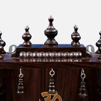 Peethika Teak Wood Mandir (Brown) zoom view 