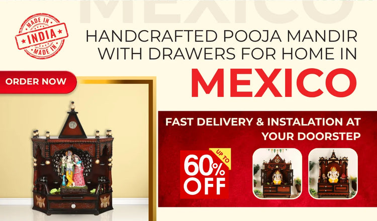 Pooja Mandir for Home in Mexico
