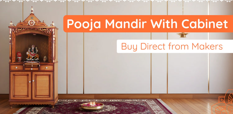 Pooja Mandir with Cabinet BANNER 