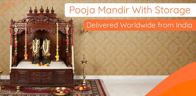 Pooja Mandir with Storage banner 