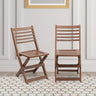 Portico Solid Wood Living Room Chair (Teak)