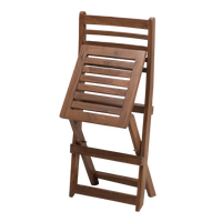 Portico Solid Wood Living Room Chair folding image (Teak)