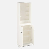 Prabhas Teak Wood Mandap (White) open door side angle 