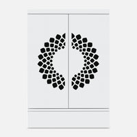 Prajvala Teak Wood Mandir (White) 