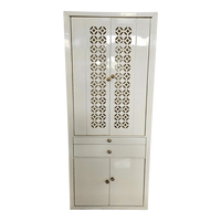 Prakash Dham Teak Wood Mandap (White) Front view