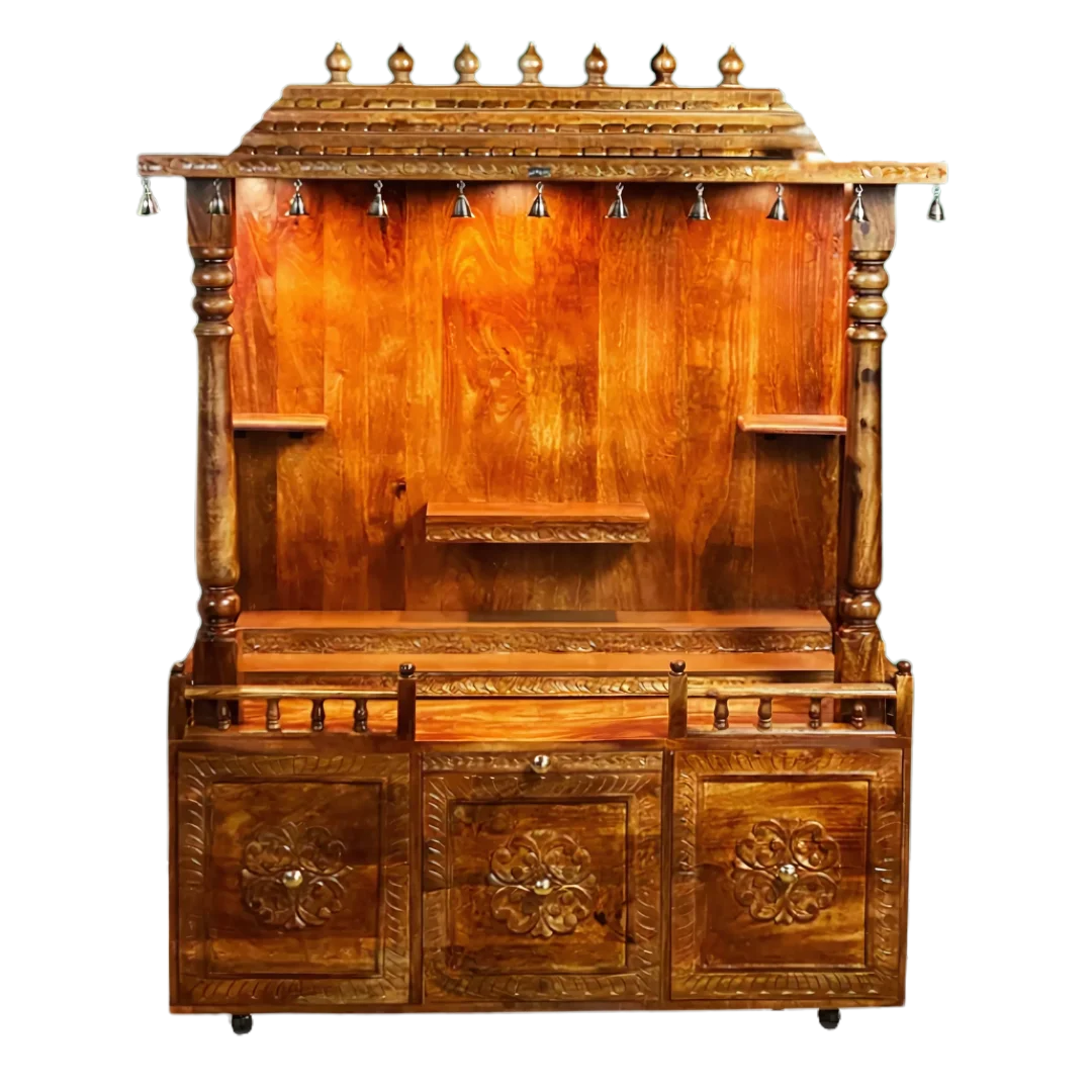 Pranavya Sheesham Wood Mandap (Teak) Front view