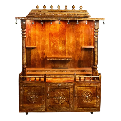 Pranavya Sheesham Wood Mandap (Teak) Front view