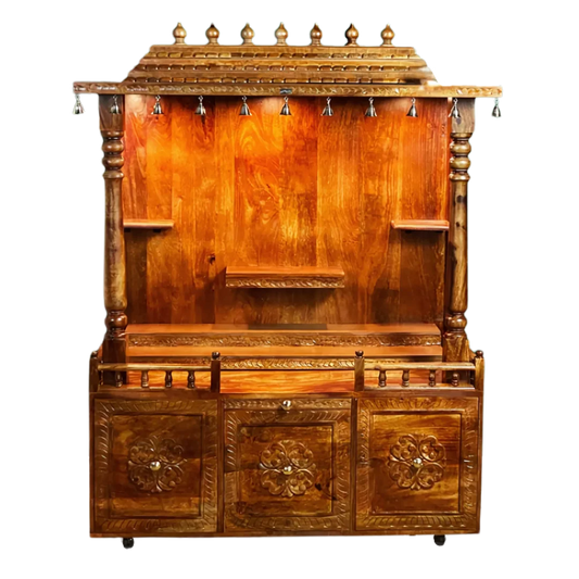 Pranavya Sheesham Wood Mandap (Teak) Front view