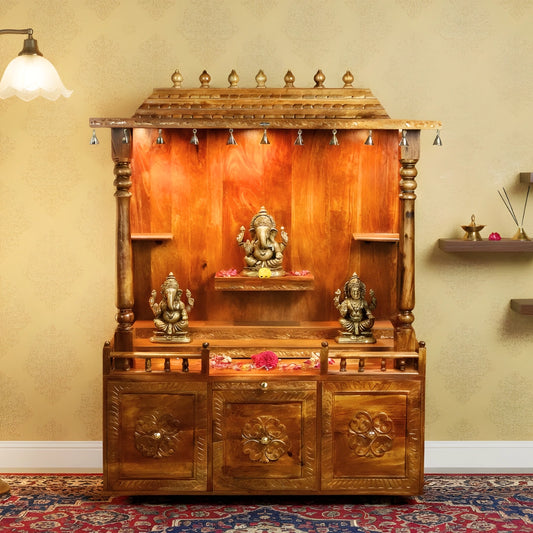 Pranavya Teak Wood Mandap (Teak) lifestyle image 