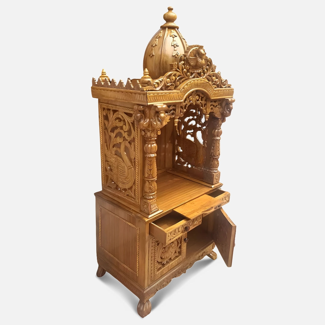 Pranidhi Teak Wood Mandap (Teak) side angle