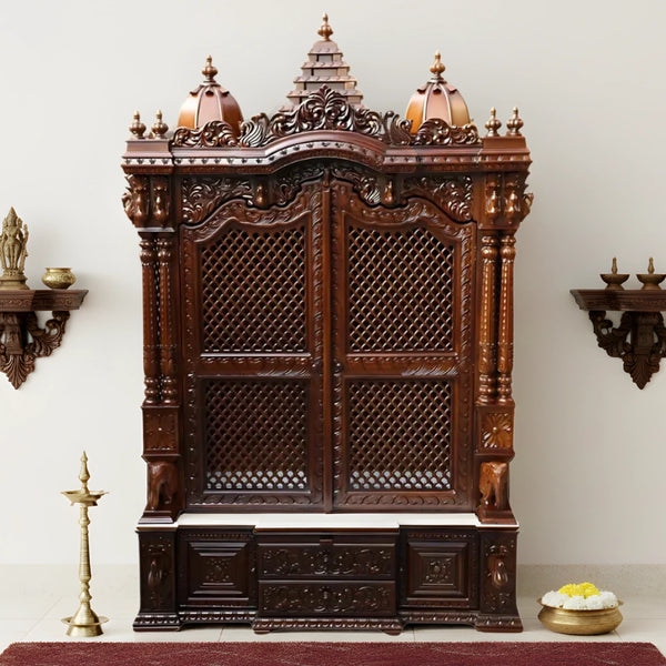 Mandir with Jali Doors