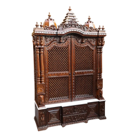 Prarthya Teak Wood Mandap (Brown) side angle 