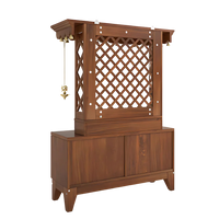 Pravaha Teak Wood Mandir  (Teak) back view