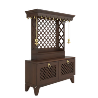 Pravaha Teak Wood Mandir (Wenge) side view