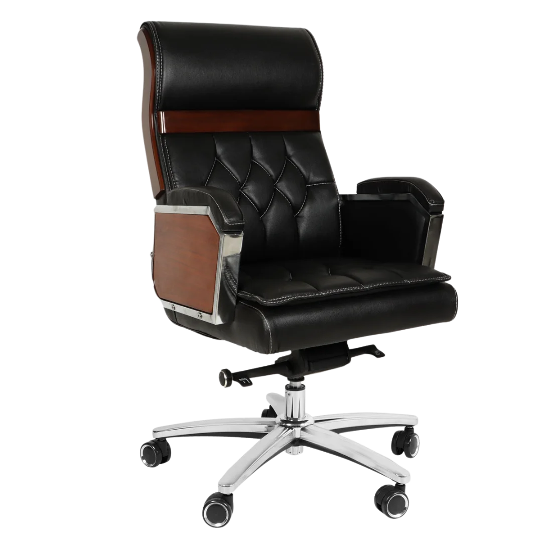 Presidency Recliner Office Executive Chair (Black) Side view