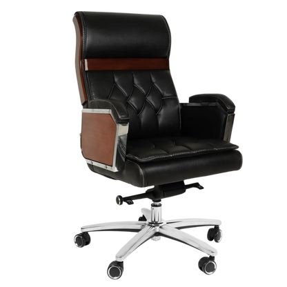Presidency Recliner Office Executive Chair (Black) Side view