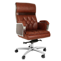 Presidency Recliner Office Executive Chair (Brown) Side View