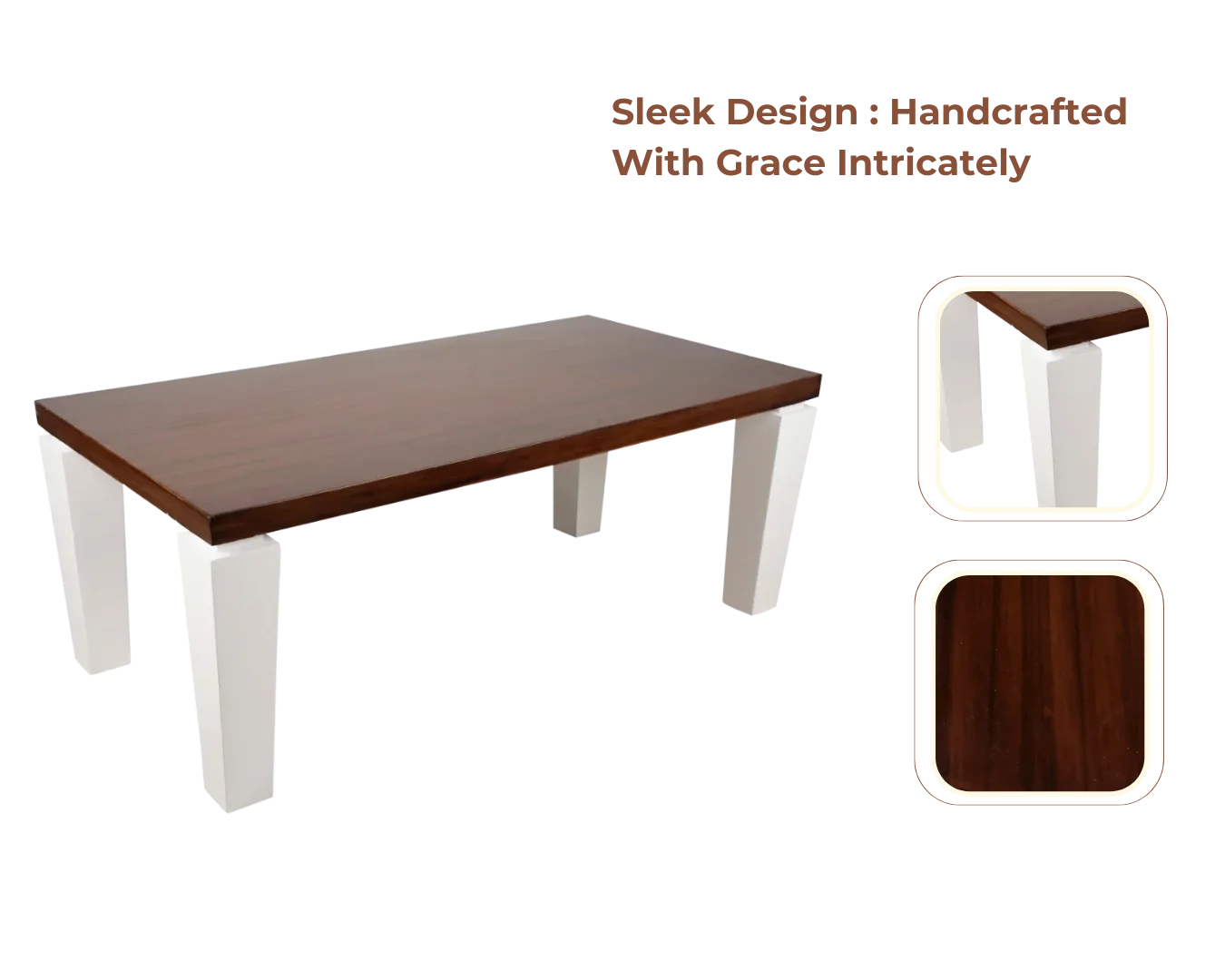 Product Showcase of Nordic Teak Wood Centre Table (Wenge)