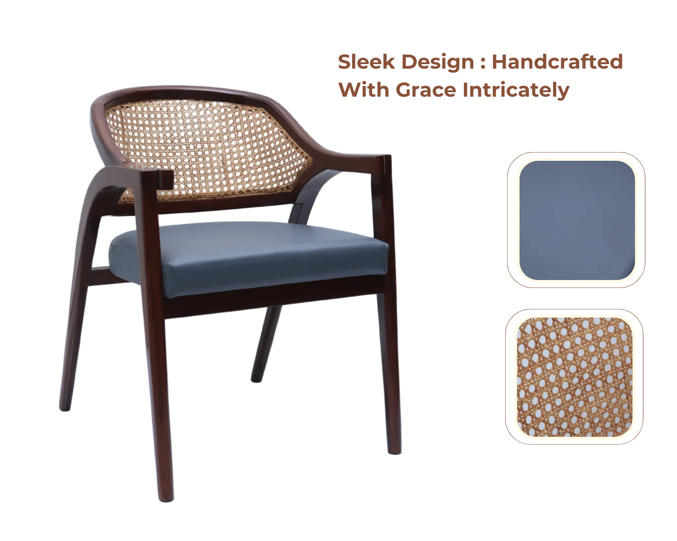 Product Showcase of Arbor Teak Wood Arm Chairs (Brown Grey)