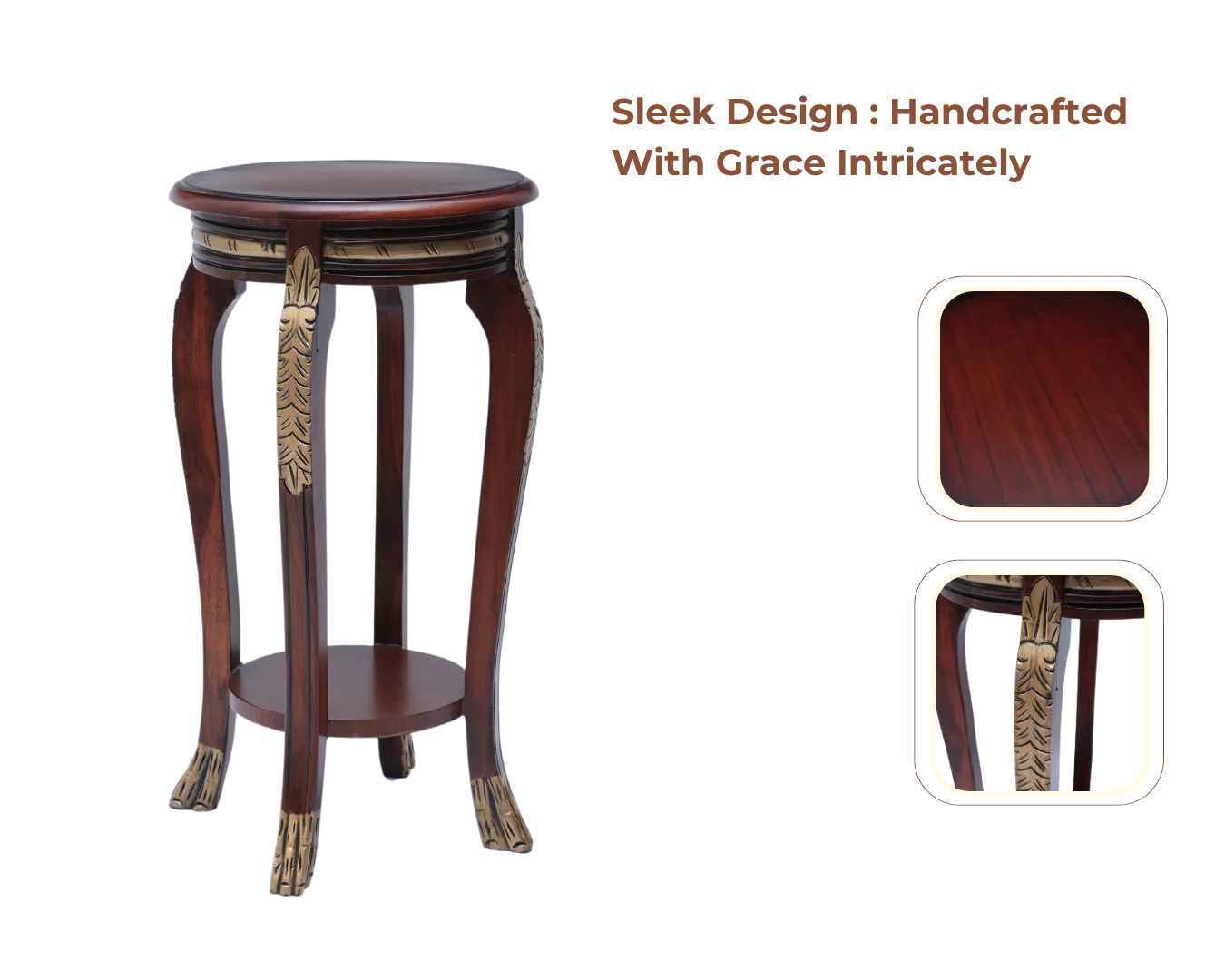 Product Showcase of Regal Teak Wood Planter Table (Brown)