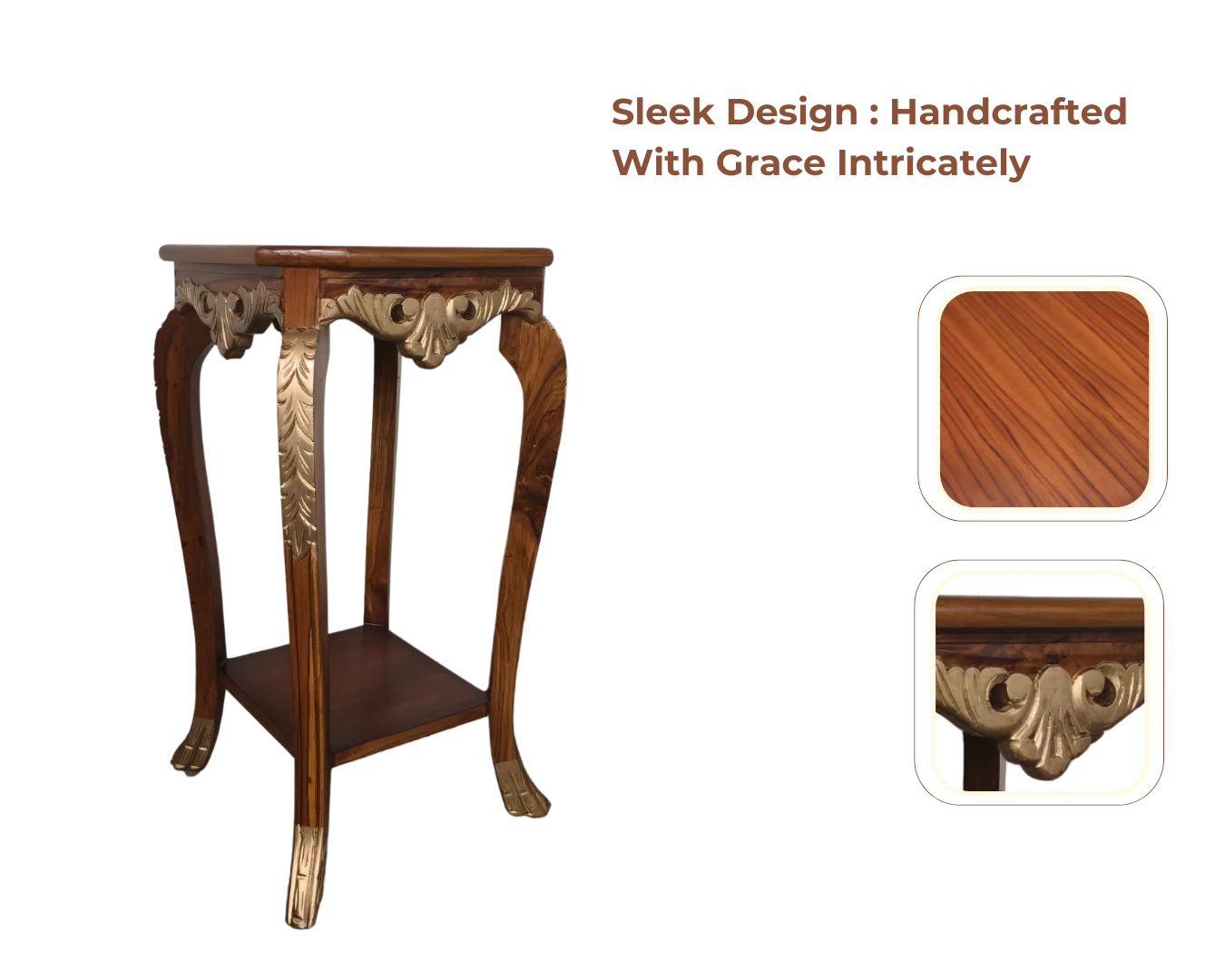 Product Showcase of Vista Teak Wood Planter Table (Teak)