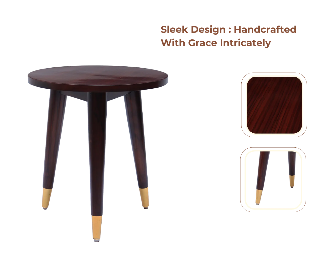 Product Showcase of Zenith Teak Wood Coffee Table (Brown)