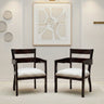 Projakto Teak Wood Living Room Chairs (Brown)