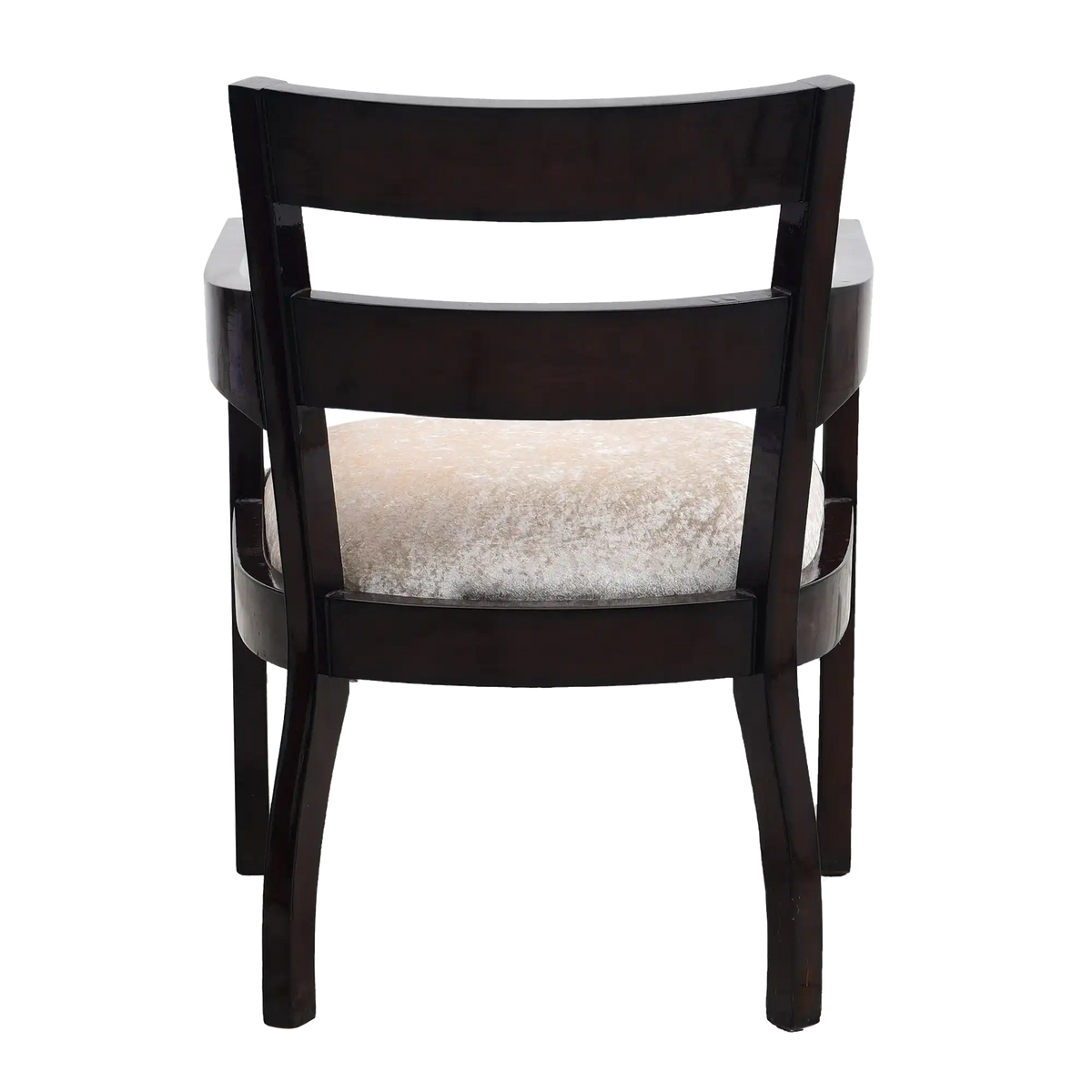 Projakto Teak Wood Living Room Chair in Brown color back view