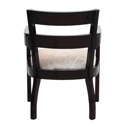 Projakto Teak Wood Living Room Chair in Brown color back view