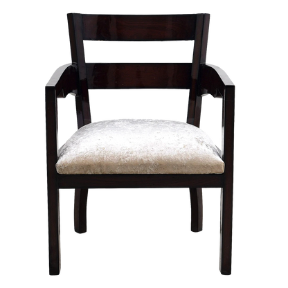 Projakto Teak Wood Living Room Chair in Brown color front view