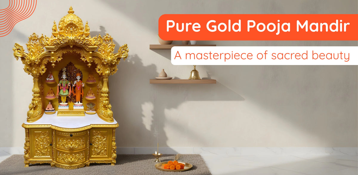 Pure Gold Color Mandir