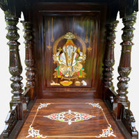 Pushkaram Teak Wood Mandir (Brown)zoom view 