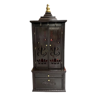 Rajdwar Teak Wood Mandap (Dark Brown) Front view