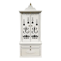 Rajdwar Teak Wood Mandap (White) front view