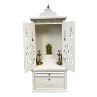 Rajdwar Teak Wood Mandap (White) open door view