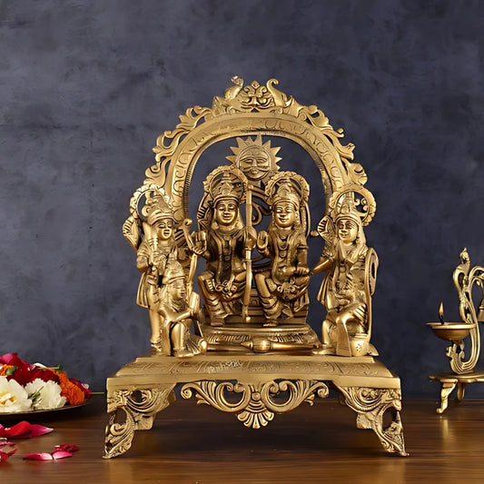 Ram Paribar Brass Idol lifestyle view