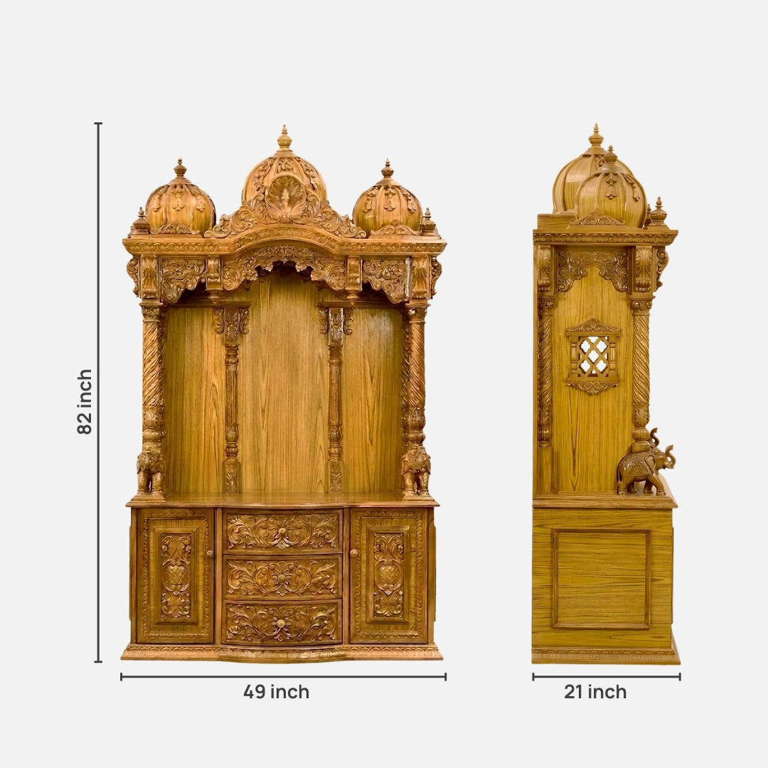 Rameswaram Teak Wood Mandap (Teak) dimensions